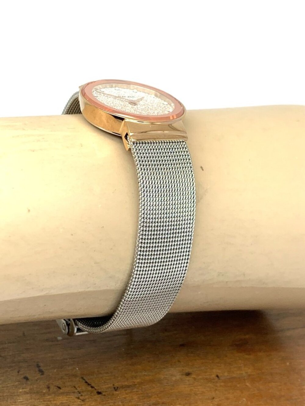 Bering Women's Watch 10126-0663 Quartz Two Tone 25mm Petite Mesh Stainless Steel - Picture 12 of 14